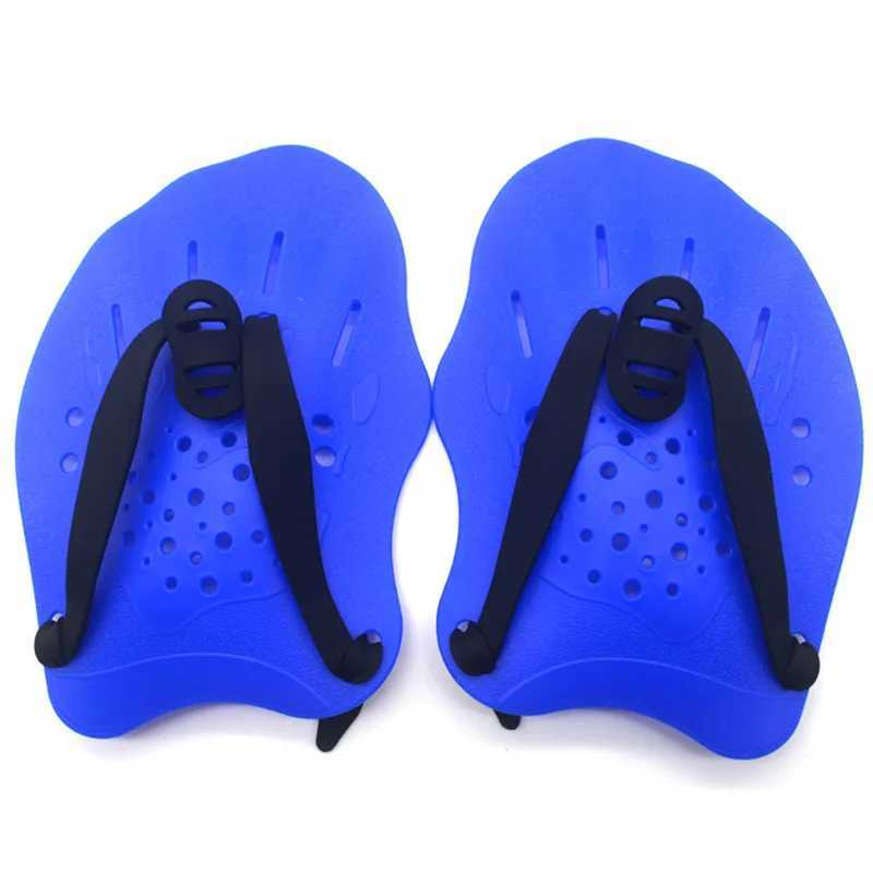 Children and adults water sports inflatable swimming paddle training swimming training tools hand net glovesY250412