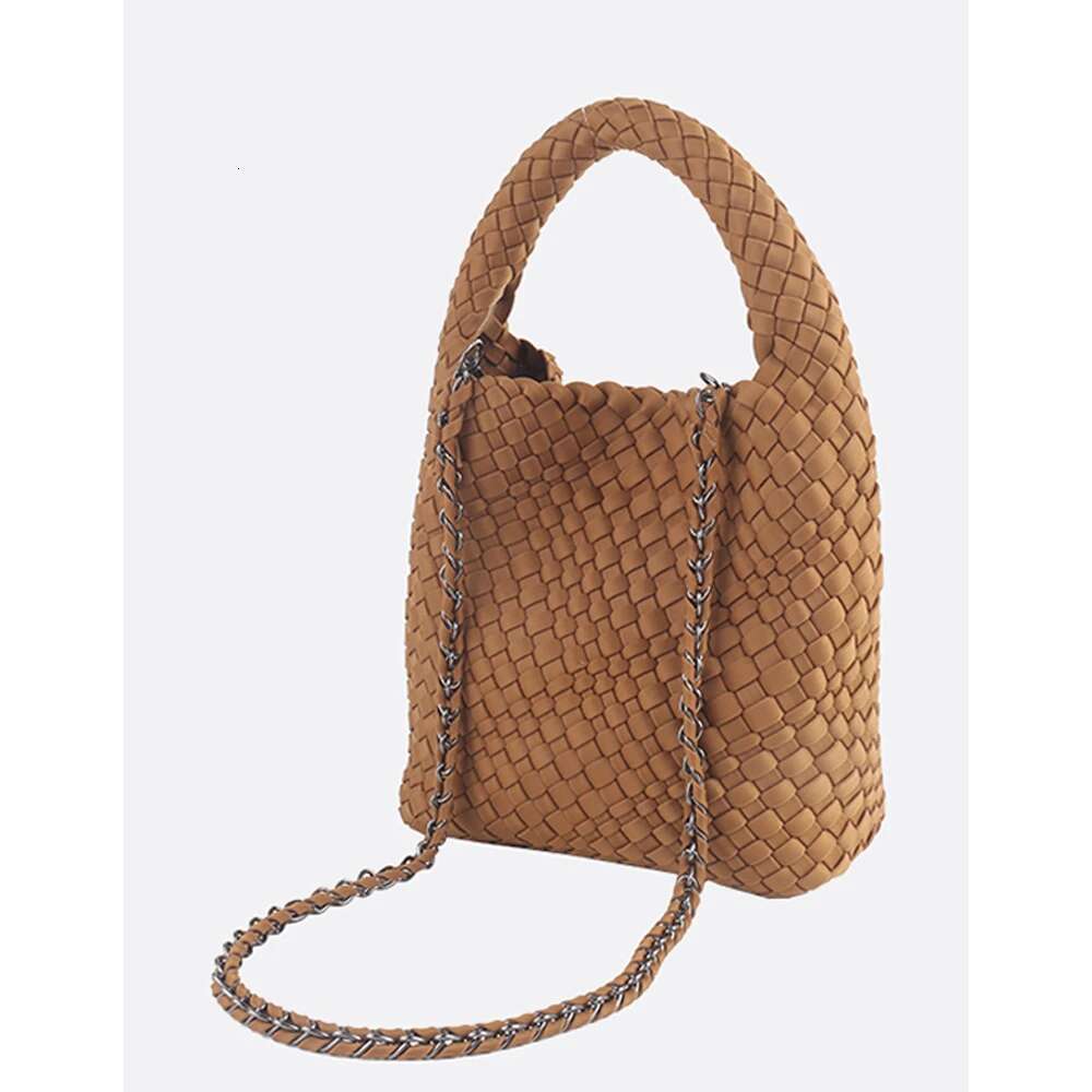 High Elastic Fabric Woven Women Advanced Texture Handheld Bucket Bag Versatile Crossbody Bags Bz815