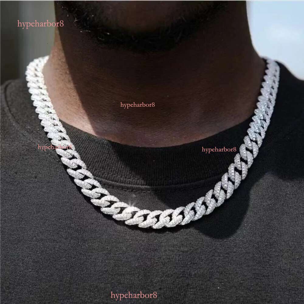 Wholesale for Men 6mm 9mm 13mm Width Sier Gold Plated Vvs Moissanite Dia Cuban k Chain