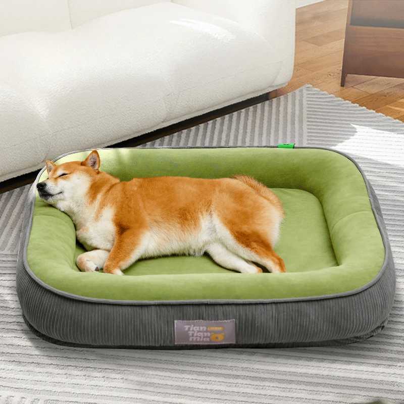 Four season detachable and washable dog bed suitable for small/medium-sized dogs - hot winter pet sofa cushion with detachable cover X250412
