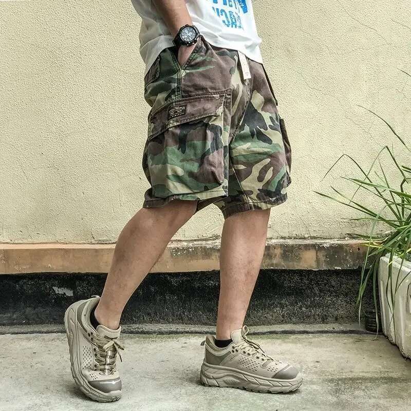 2024 Summer Men's Cargo Bermuda Cotton High Quality Hot Sale Army Multi-pocket Casual Male's Outdoor Shorts T80