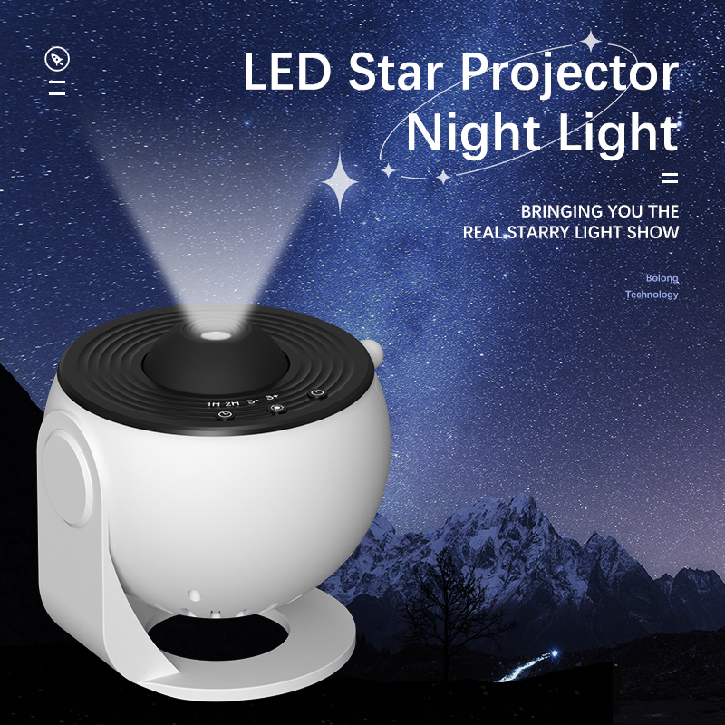 Star Galaxy Projector, 12 in 1 Planetarium Star Projector Realistic starry night light, 360° rotation, timing, silent , bedroom, party, game room proj