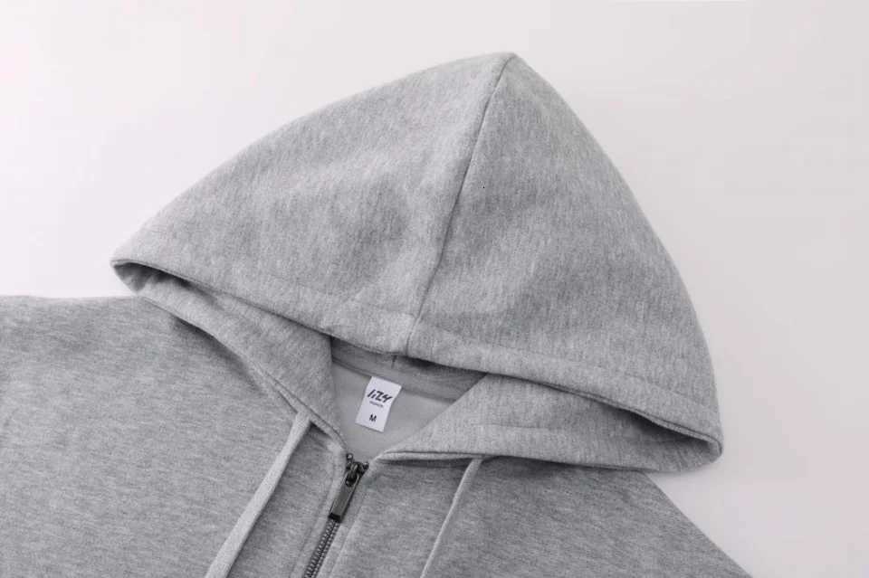 POD customization Fashion hoodie custom zipper jacket cardigan printed embroidered mens and womens pure cotton clothesT251112