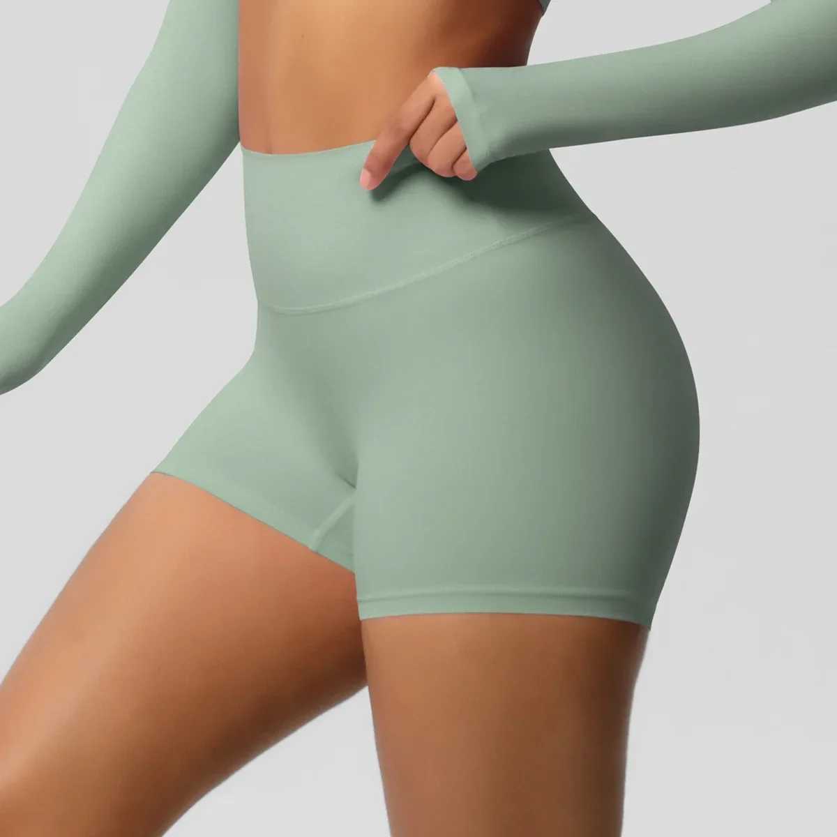 Womens high waisted quick drying exercise yoga shorts suitable for cycling comfortable and breathable fitness running pants Y250412
