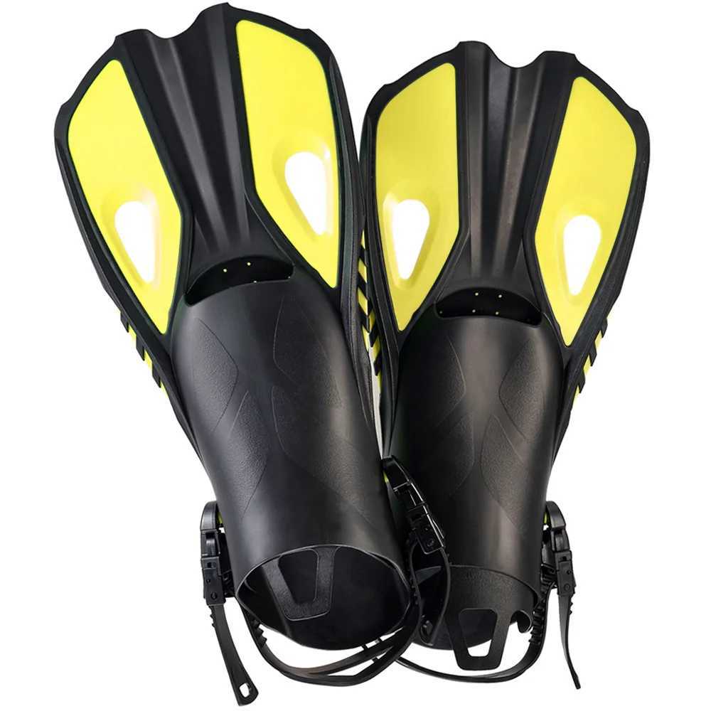 Professional scuba diving fins adult adjustable swimming shoes silicone long diving shoes single fin diving shoesY250412