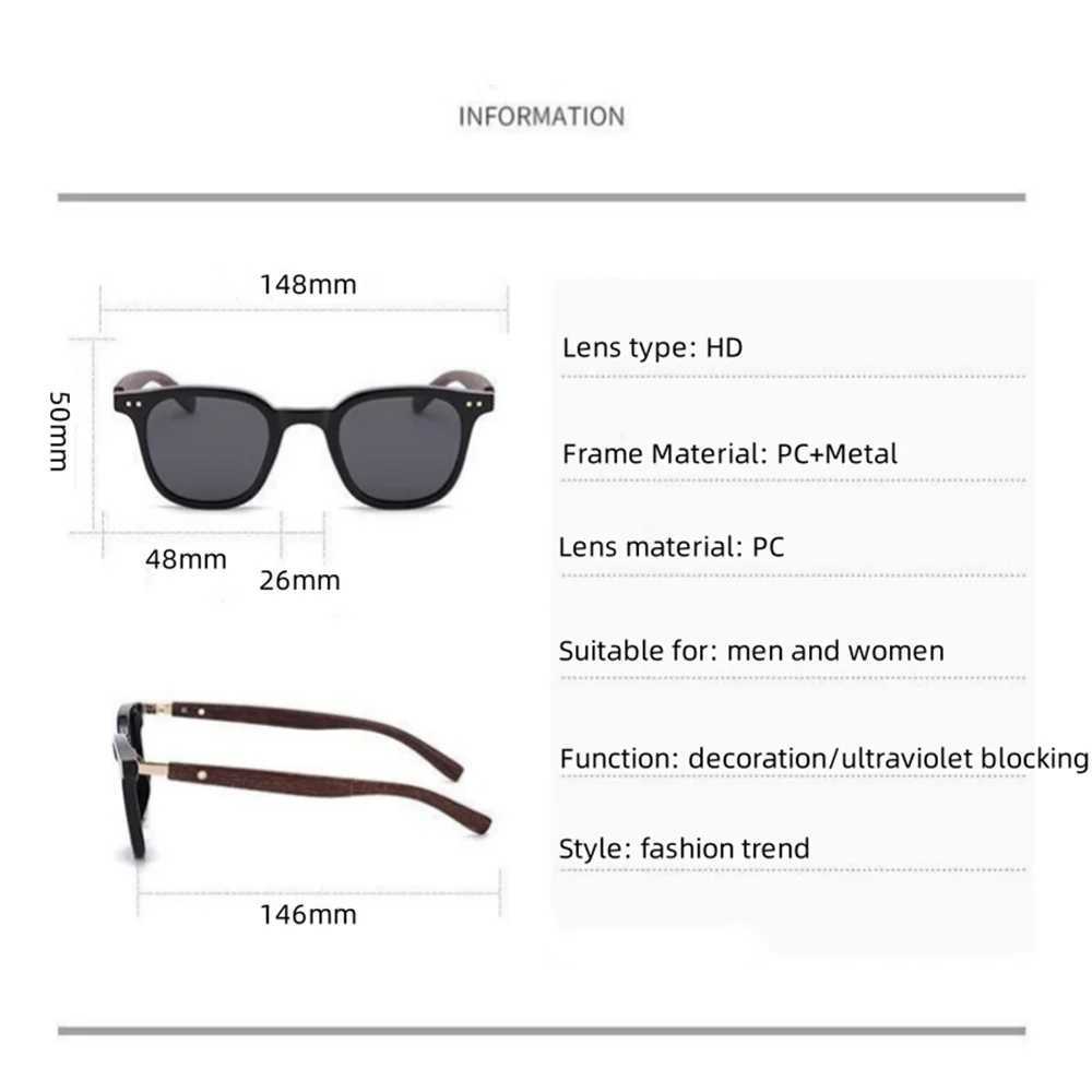 New Men Vintage Wooden Frame Sunglasses Classic Sun Glasses Men Polarized UV Protection Driving Eyewear Outdoor Shades Goggles Z250411