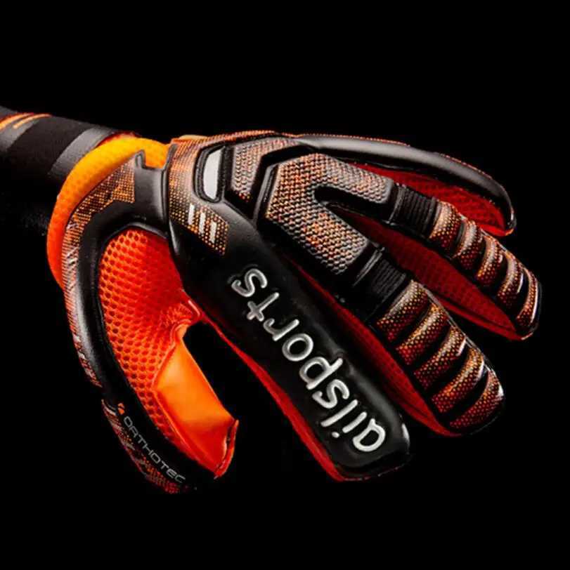 4MM latex goalkeeper gloves with finger protection thick football goalkeeper gloves professional football goalkeeper glovesXJ250412