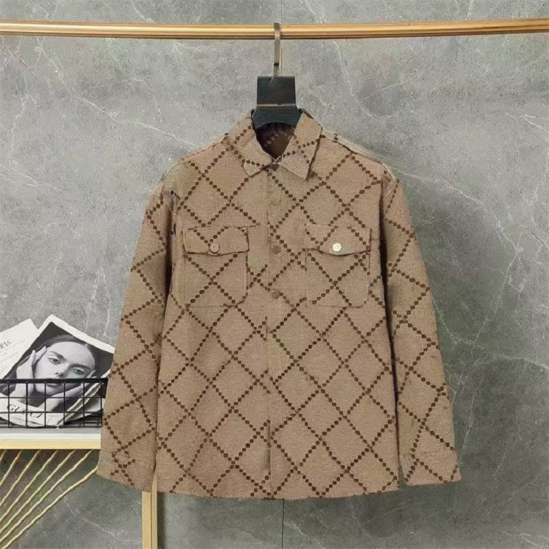 Designer men's shirt classic men's long sleeved T-shirt women's polo shirt men's business casual shirt luxury fabric simple style