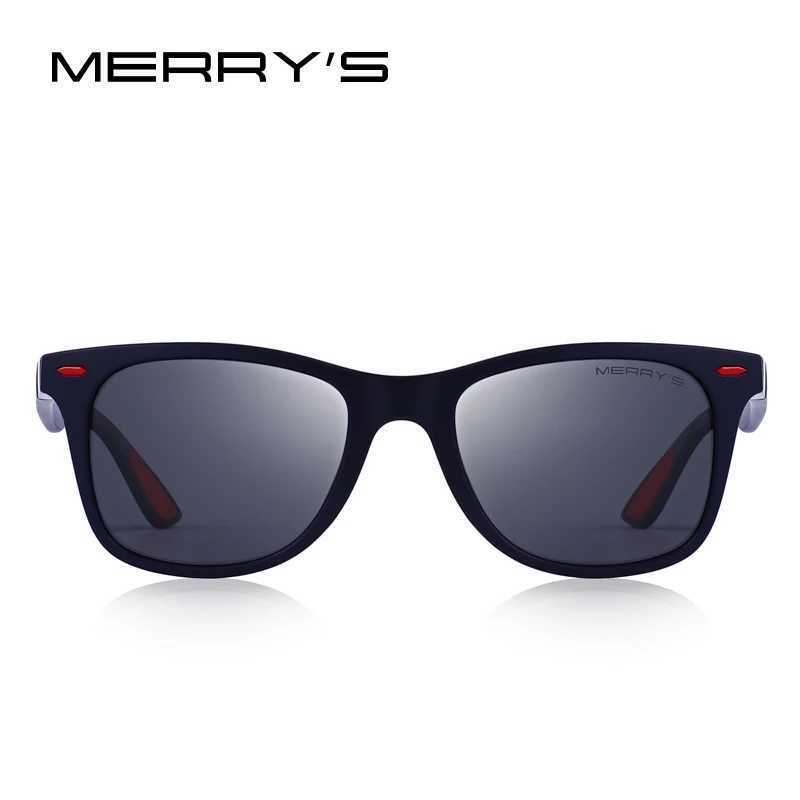 MERRYS DESIGN Men Women Classic Retro Rivet Polarized Sunglasses Lighter Design Square Frame 100% UV Protection S8508 Z250411
