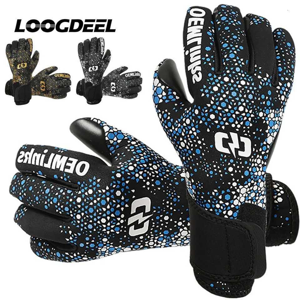 LOOGDEEL Professional Goalkeeper Gloves Football Sports Finger Protect Anti-slip Training Adult Child Soccer Goalkeeper GlovesW251112