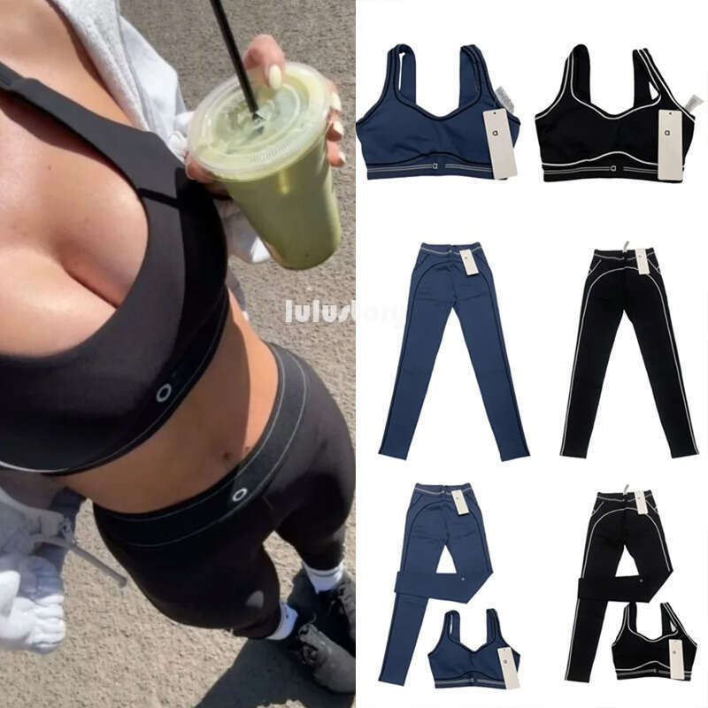 2025 NEW 10A Breathable Bra leggings alonessity Sets Women Soft Elastic Pants Socks Outfits Sports Pants Fitness Wear Set alonessity jacket sweatshirt women Shorts