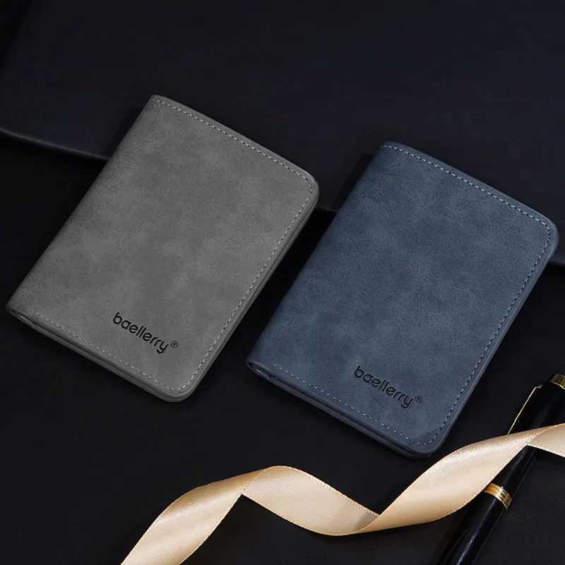 Thin sand leather multi card driver license card holder simple leisure new business multifunctional double folding mens short wallet Z250411