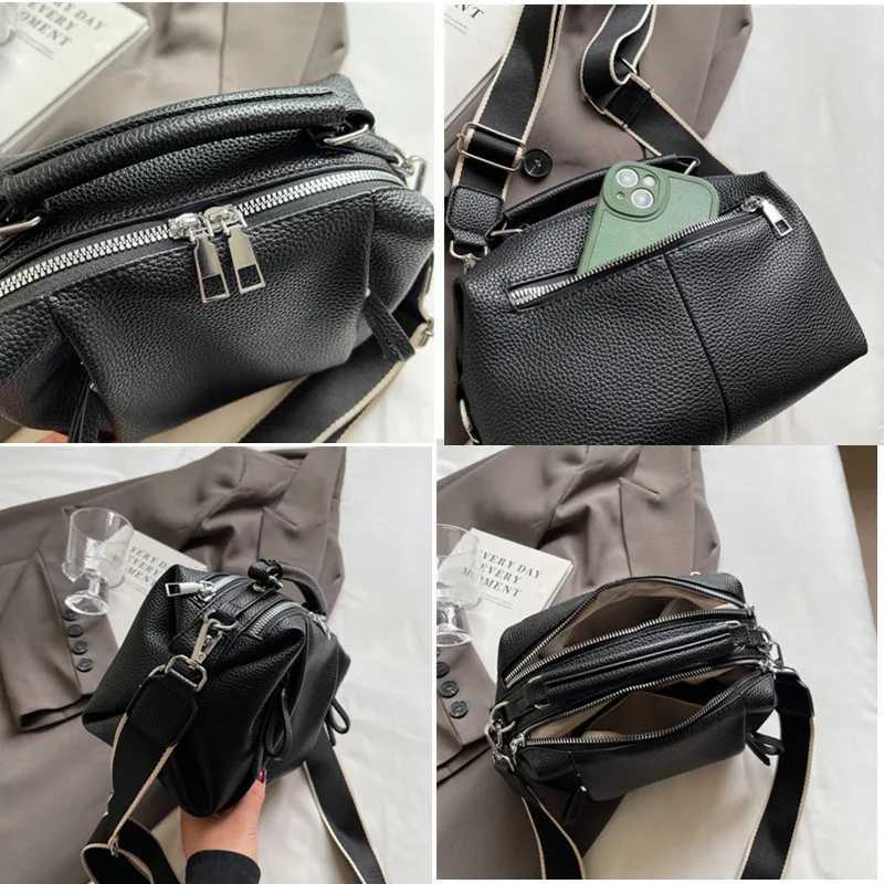 New Casual Solid Color Ladies Shoulder Bags Fashion Double Zipper Design Women Handbag High Quality Leather Womens Travel BagsT2511112