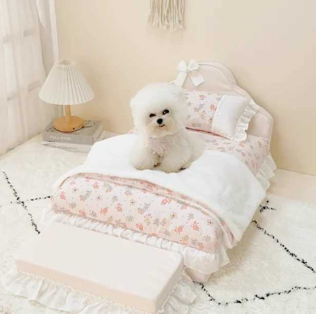 Pet bed detachable and washable all season universal dog house cat house cute Maltese Yorkshire X250412