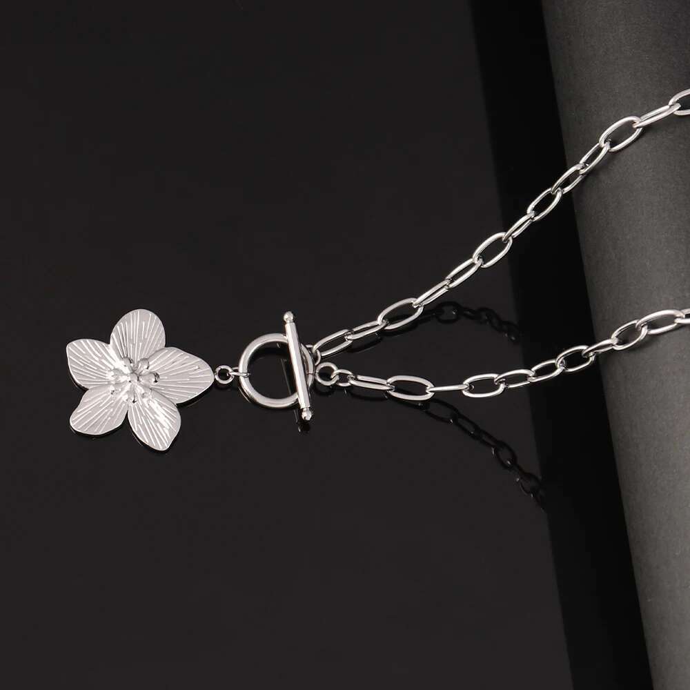 316L Stainless Steel Necklace for Women Fashion wer Pendant Chain Necklaces Femme Jewelry