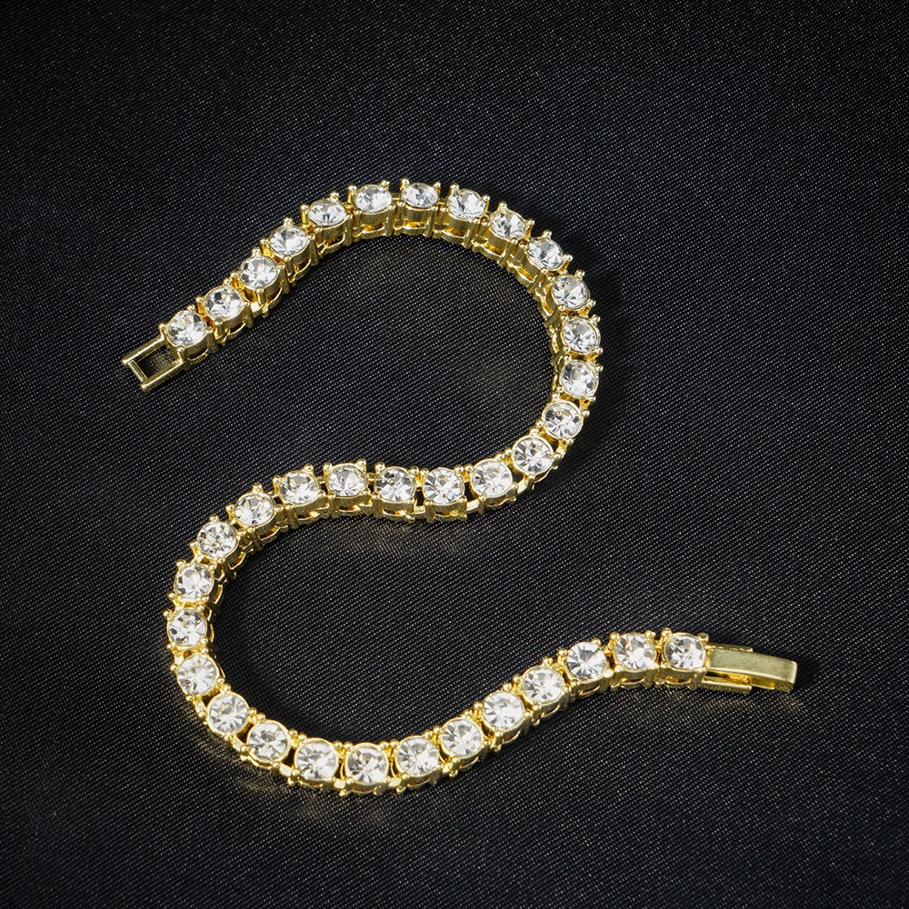 GRAD Certified 10K Gold Men's Iced Out Moissanite Tennis Necklace with Various Sizes (2mm & 4mm) - Exclusive Collection