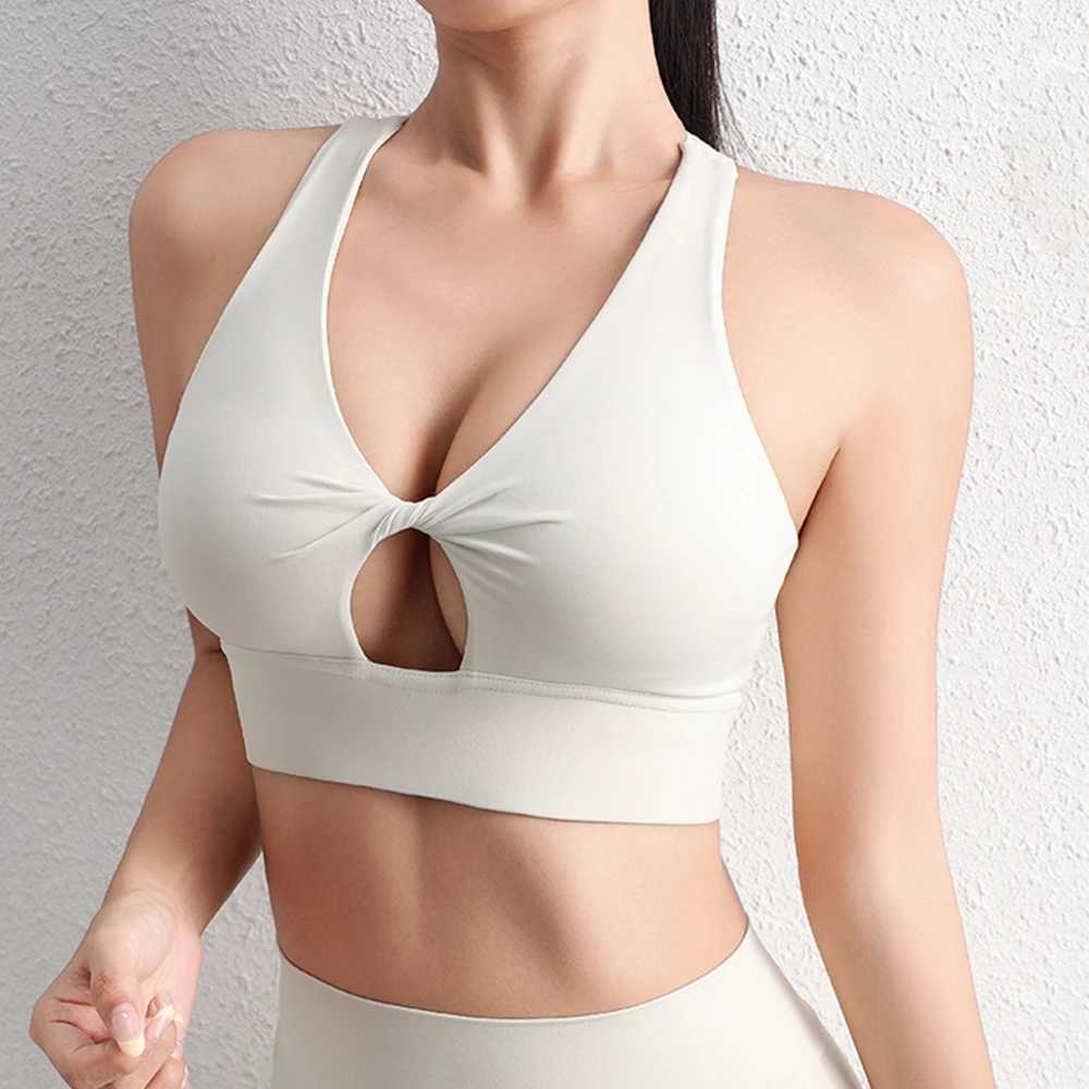 Womens Yoga Bra Underwear Strap bra Inner Padded Yoga Vest Woman Gym Runing Push Up Sports Bra Bralette Backless Sportswear J251112