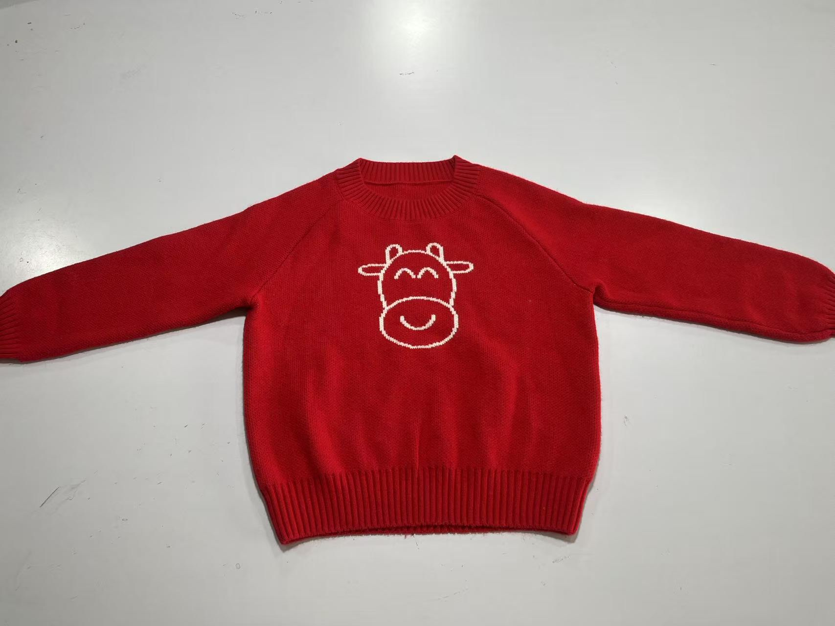 Women's sweater jacquard round neck sweater round neck