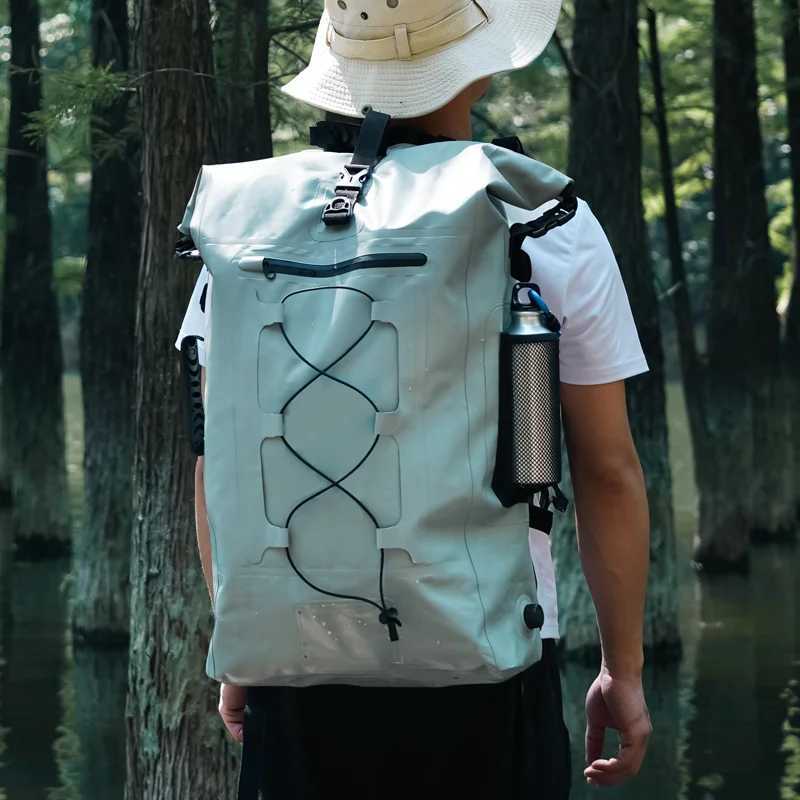 Custom 40L Roll Top Outdoor Sport Trekking Camping Pvc Hiking Backpack 2021 Waterproof Fishing Waterproof Backpack for Men Z250411