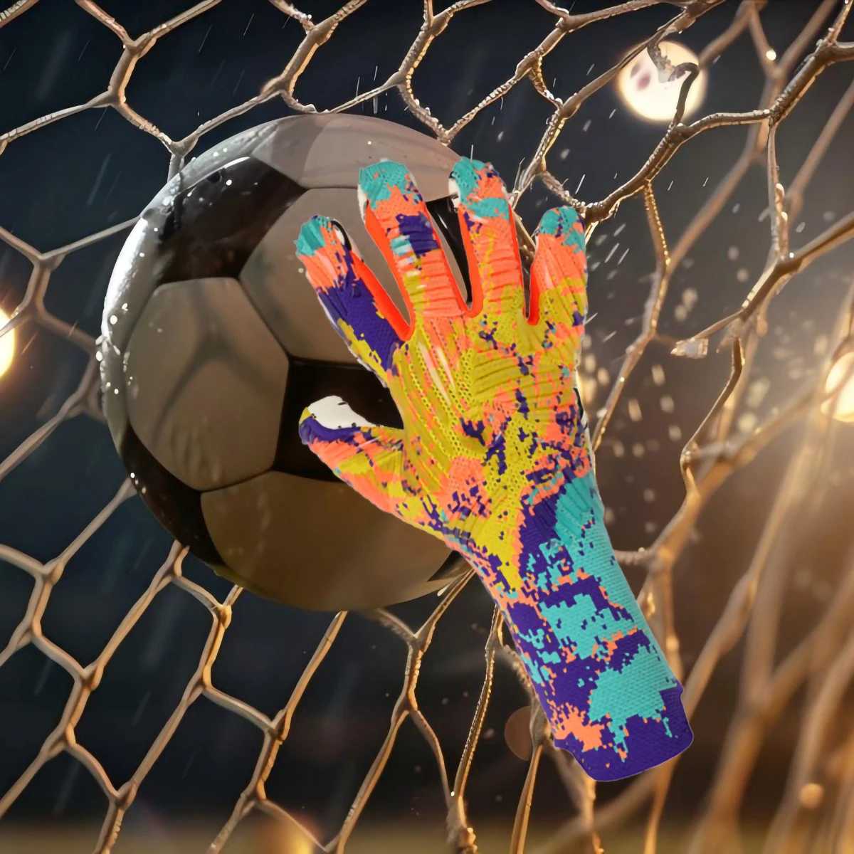 Soccer Goalkeeper Gloves for Youth Adult Football Goalie Gloves with Strong Grips High Performance Pro-Level Goalkeeper GloveW251112