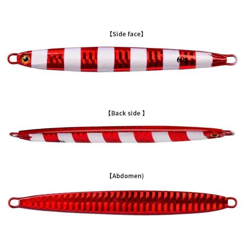 10g20g30g40g50g60g80g Metal Jig Fishing Lure Jigging Bait Spinnerbait Jerkbait Swimbait Whopper Plopper Pesca Isca Artificial Z250411