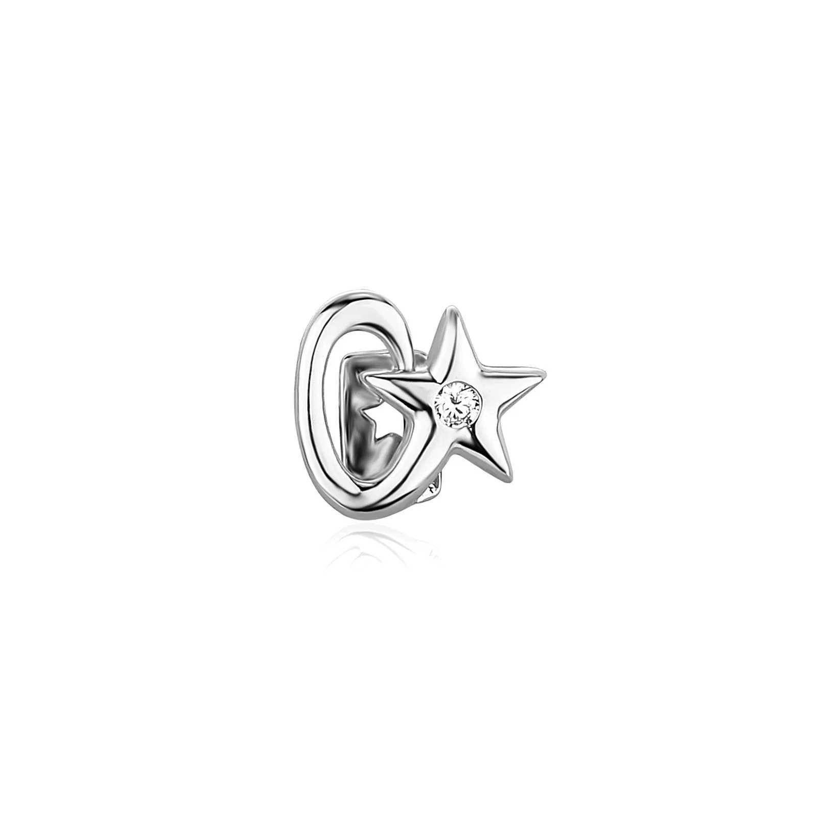 Single Hip Hop Star Teeth Grilz Fashion Rhinestone 14K Gold Silver Removable Grill Dental Mouth Punk Tooth Hat Jewelry W250412
