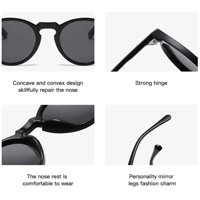 New Retro Polarized Sunglasses Men Women Fashion Small Round Sun Glasses For Male Female Literary Vintage Shades Driving Eyewear Z250411