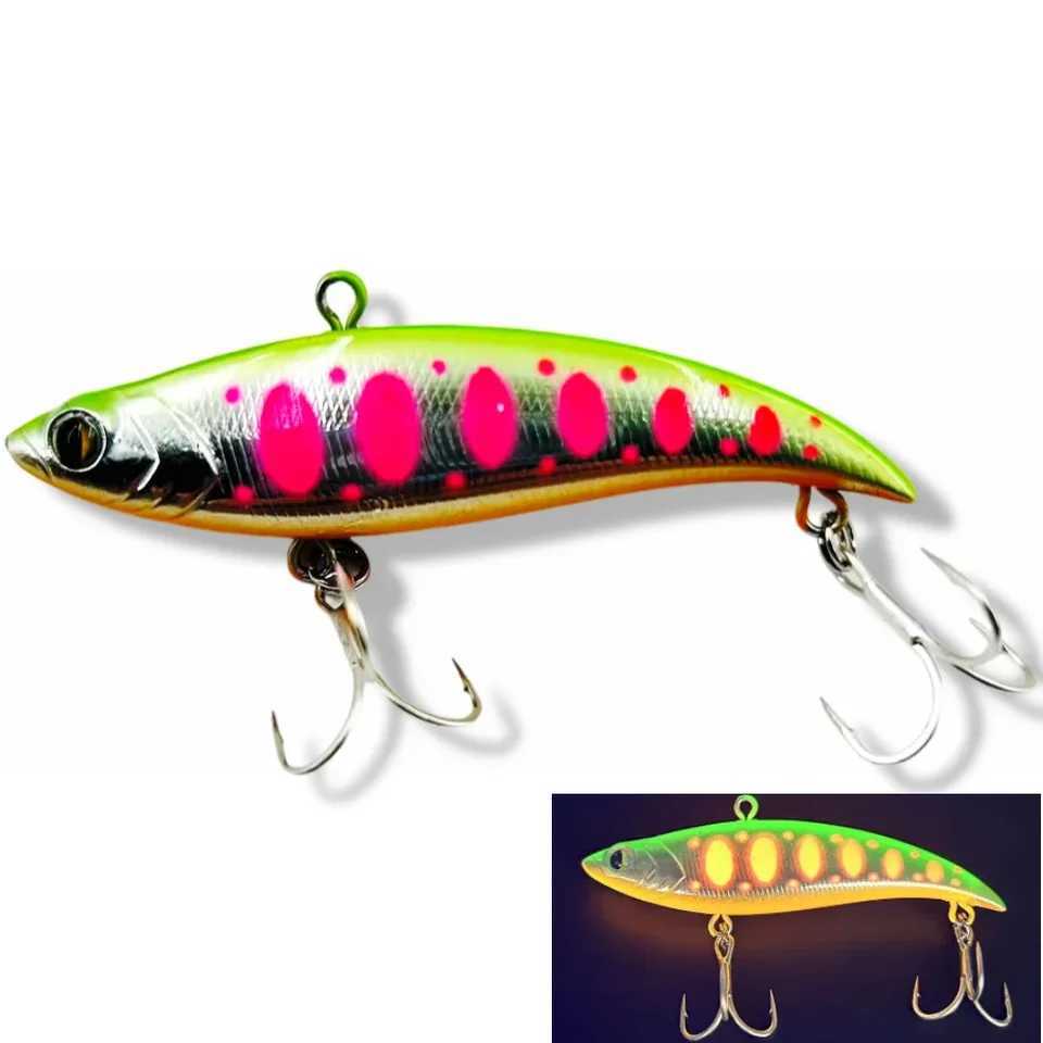 Rattlin Vika 75S Ice Fishing Vib Lures 75mm/16g 90mm/28.5g Winter Vibration Bass Pike Bait 90mm 18g Rattlin Smith Bay Blue Lure Z250411