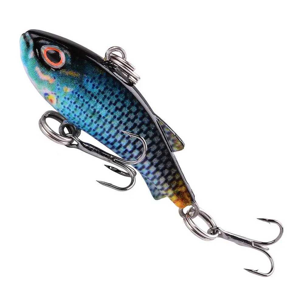 1pcs 42mm /4.2g VIB Fishing Lure All Layer 3D Eyes Wobbler Artificial Hard Plastic Baits Carp Pesca Crankbait Fishing Tackle Z250411