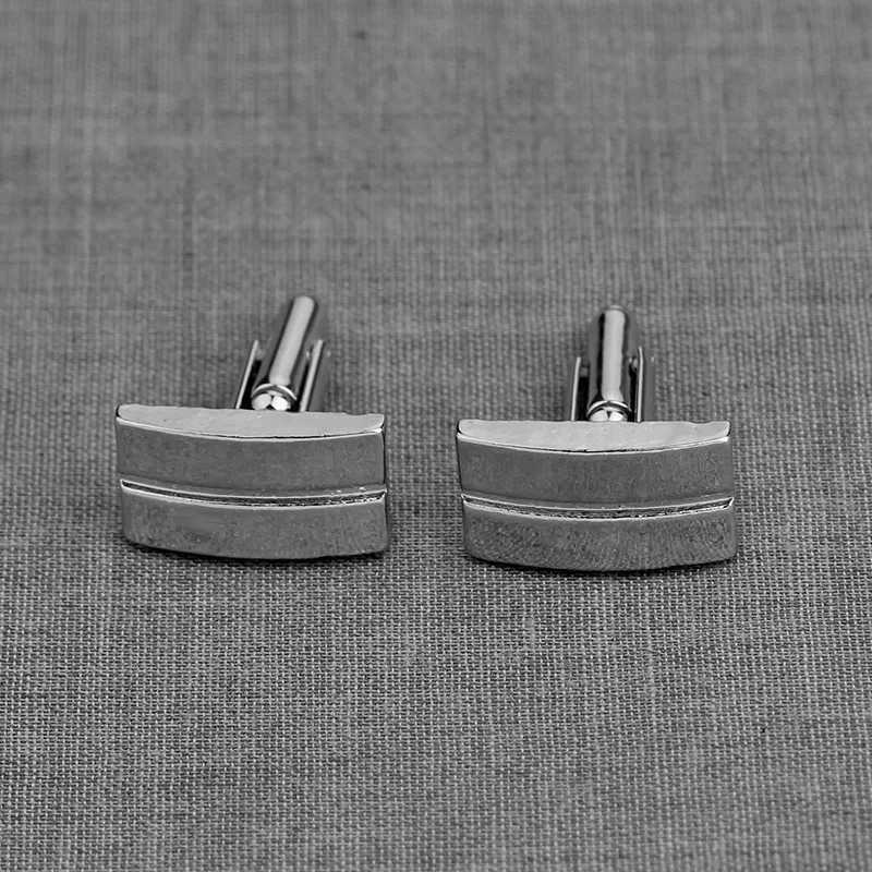 Geometric high-quality mens shirt cufflinks fashionable rectangular alloy charm cufflinks jewelry set best mens jewelry for weddingsT250412