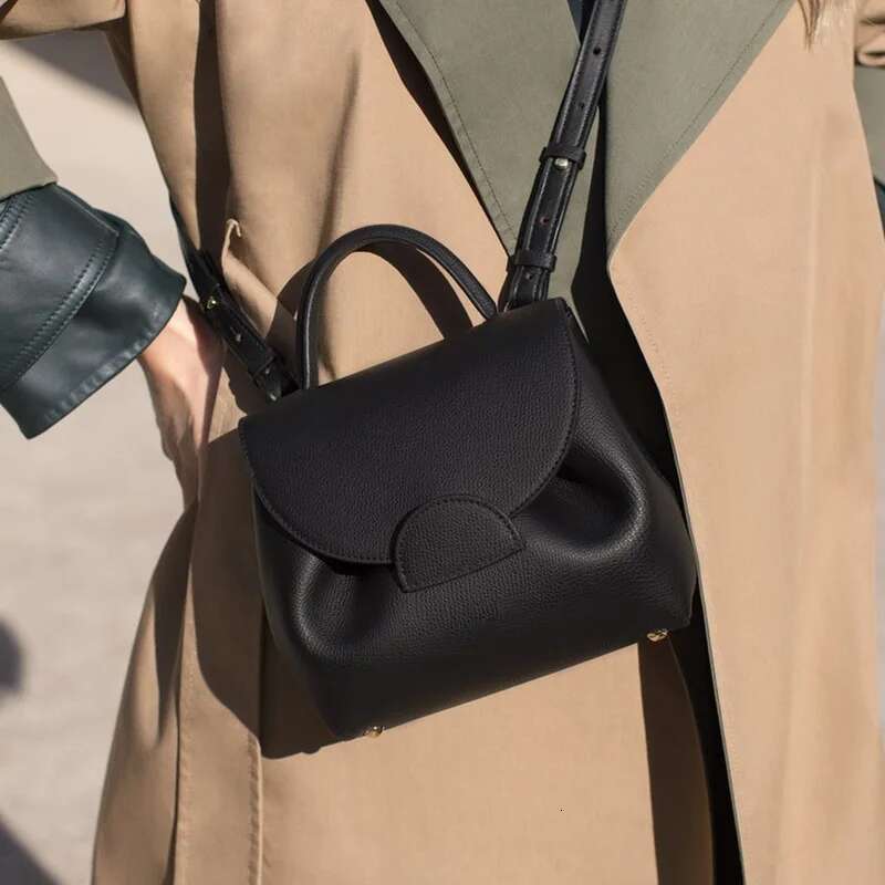 Designer Bag Light Genuine Leather Simple And Fashionable Commuting Versatile Top Layer Cowhide Women's Shoulder Crossbody Bag Handbag