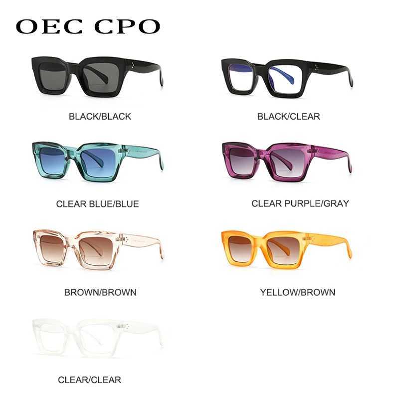 Cool Colorful Square Sunglasses Women Men New Brand Design Vintage Sun Glasses For Women Unique Flat Top Eyewear Shades UV400 Z250411