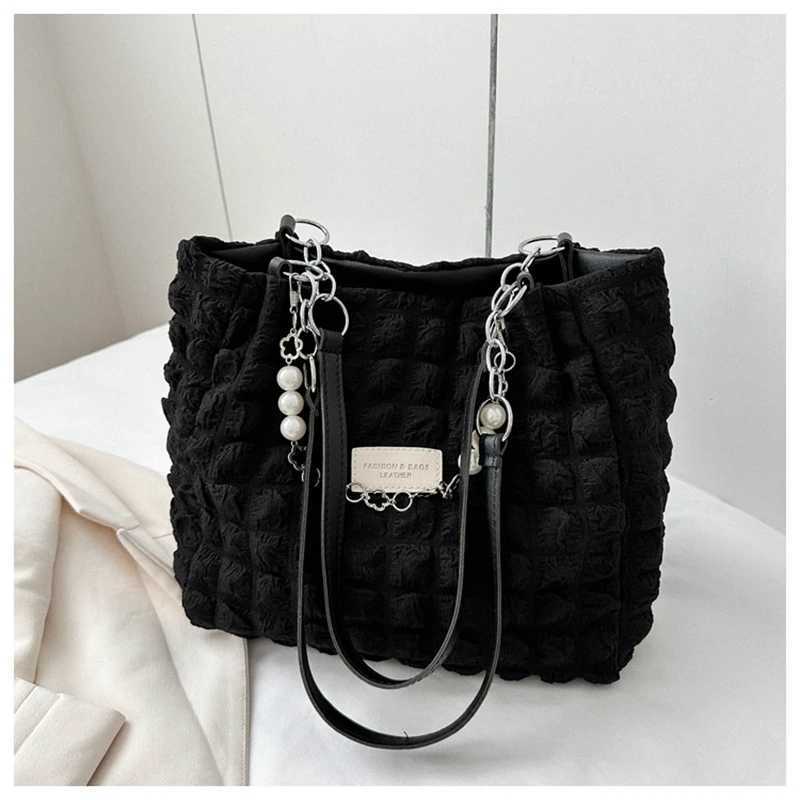 Womens shoulder bag bedding Fi pleated bubble cloud shoulder bag large capacity handbag designer handbagXJ250412