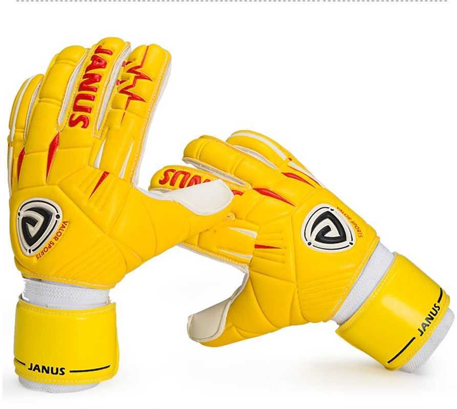 2023 New Mens Professional Football Goalkeeper Gloves Thick Latex Goalkeeper Strong Finger Goalkeeper Detachable ProtectionXJ250412