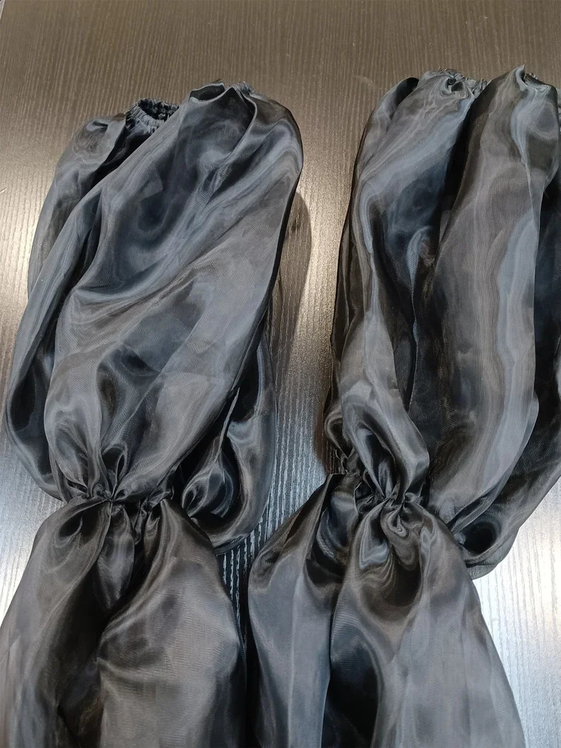Organza Party Sleeves Formal Gloves Puffy Ruffles Wedding Sleeves Bride Accessory Special Ocn Accessories 250408