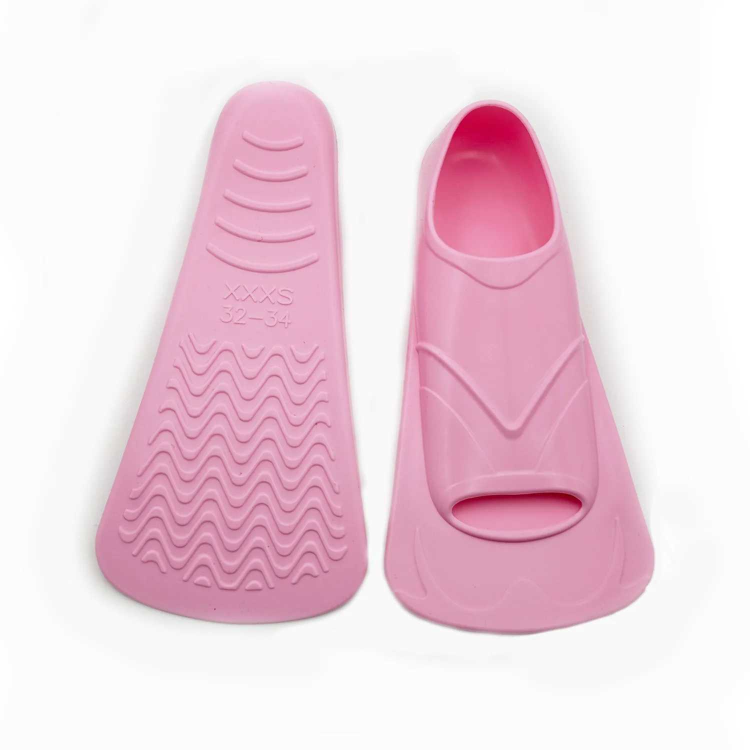 Professional swimming fin short silicone training flip inflatable water products swimming frog shoesY250412