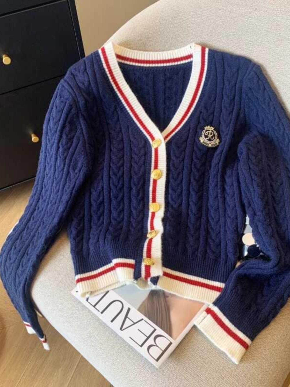 Spring N Sweater Cardigans Slim Elastic Woman Top Clothes Knitted Korean V-Neck Long Sleeve Elegance Sweet Casual Young 240819