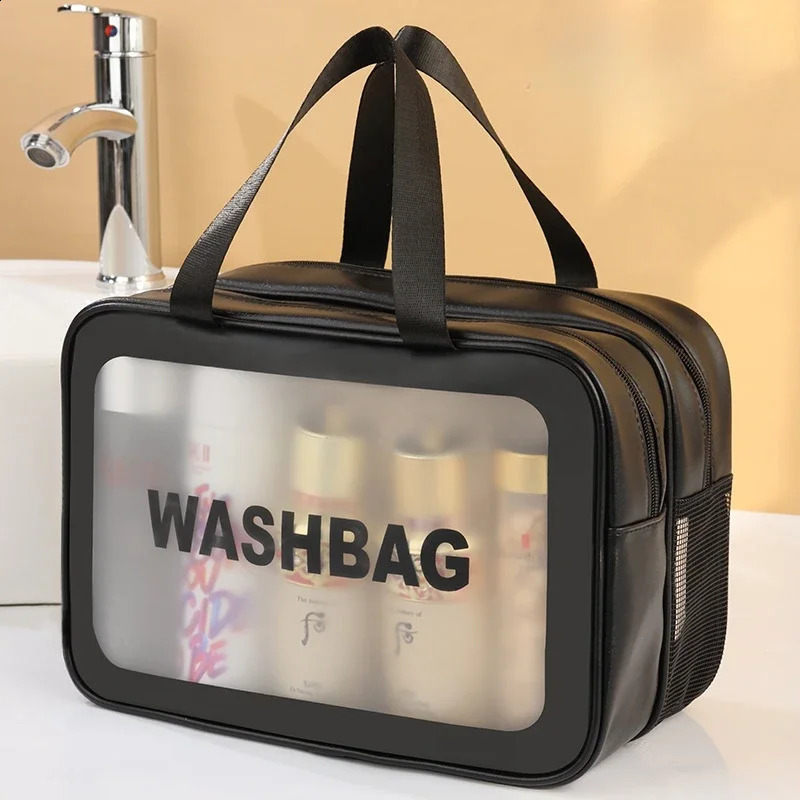 Dry wet separation makeup bag portable toilet bag travel essentials large capacity storage bag fitness and swimming essentials 250410