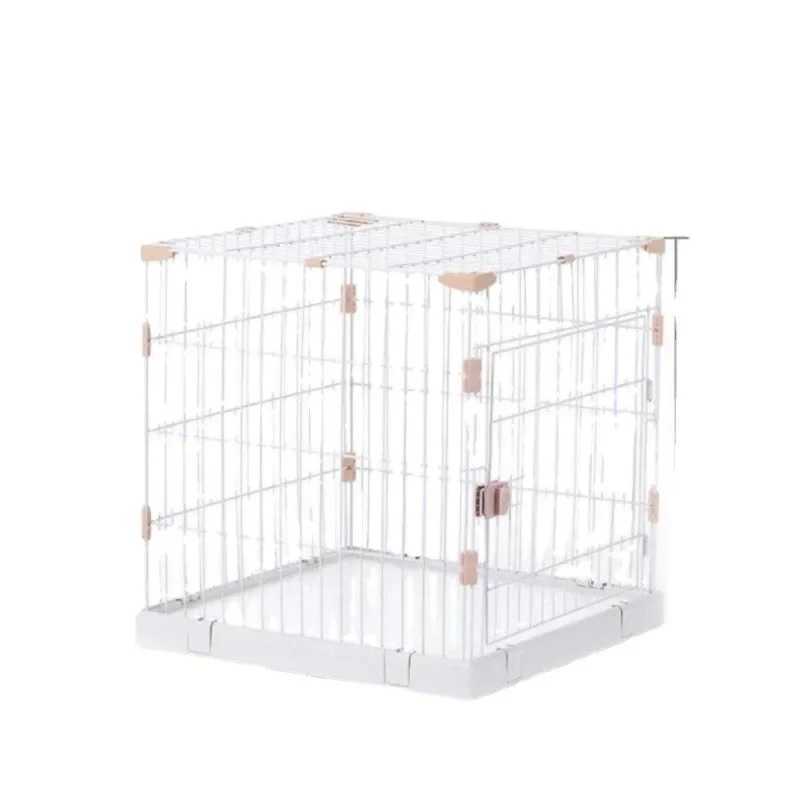 Wooden dog Flat noodles box indoor villa small and medium-sized house steel wooden kennel fence X250412