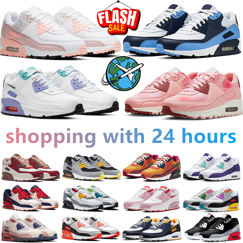 Trainers 90 Sports Designer 90s Men Women Triple White Black Red Wolf Grey Infrared Tennis Running Shoe Recraft Leathers Mesh Laser Outdoor Sneakers EUR 36-46