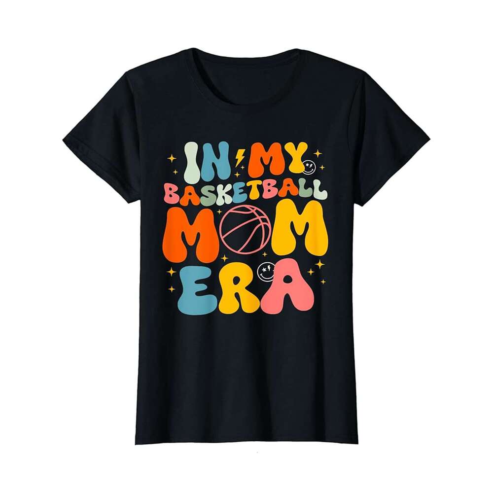 Designer T shirt In My Basketball Mom Era Mama Mothers Day Groovy Basketball - 220g T shits