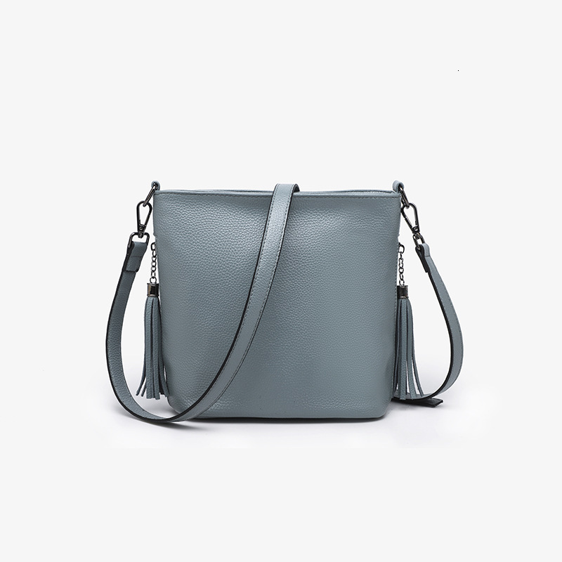 New Bucket Small Women S Trendy Leisure Versatile Double Flow Su Shoulder Crossbody Bag Shoulder Bags