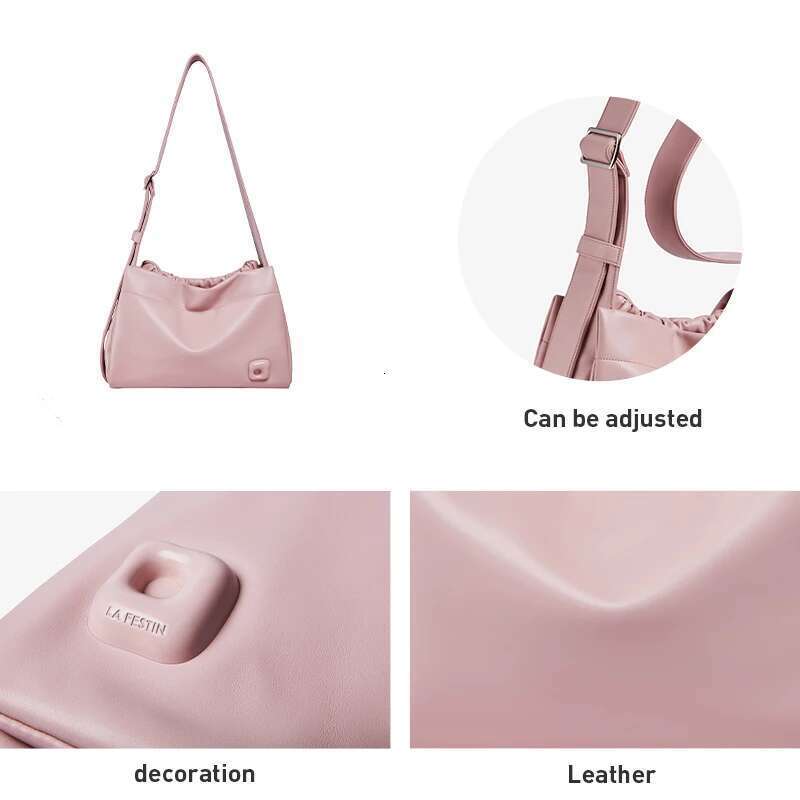 LA FESTIN Original 2024 New Large-Capacity Tote Shoulder Messenger Women's University School Big Crossbody Bag