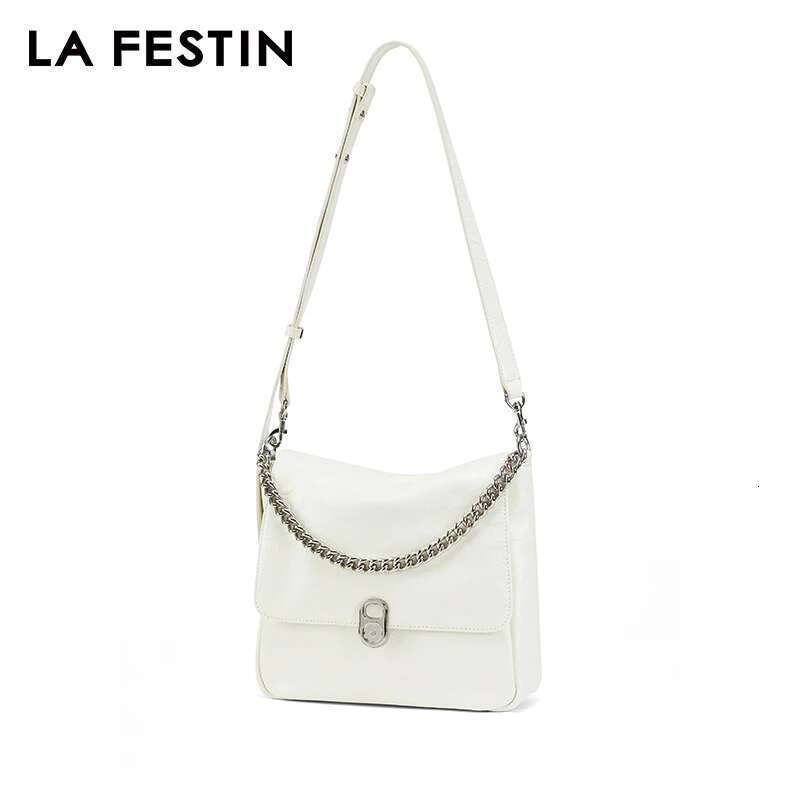 LA FESTIN Original 2024 New Leather Women's Bag Chain Shoulder Crossbody Bag Large Capacity Bags Handbag