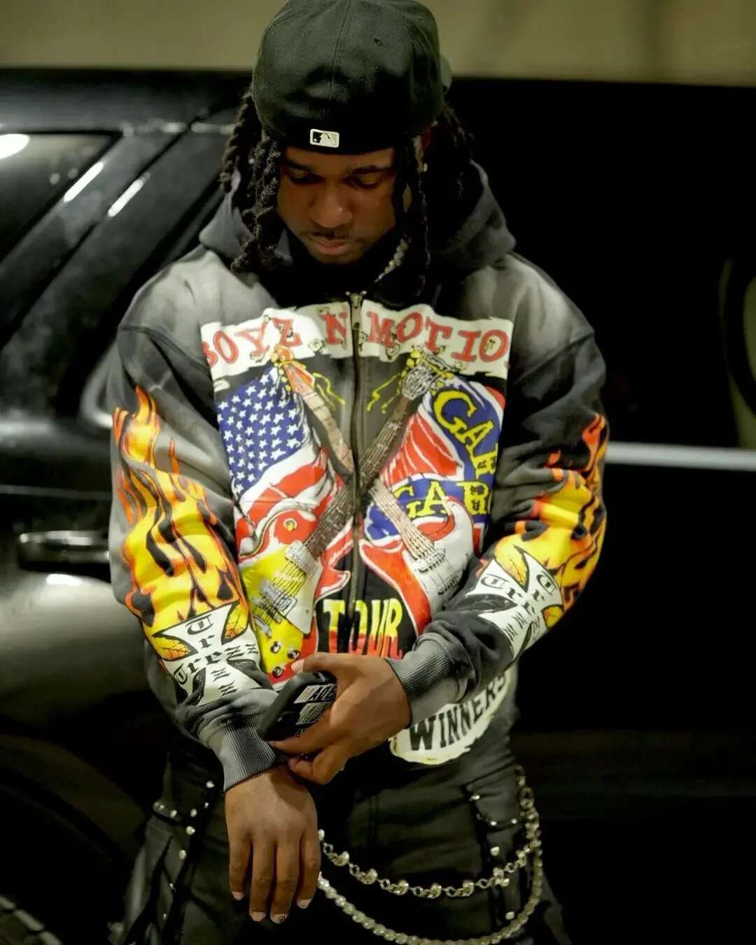 2024 European and American High Street Hip-hop Rock Zipper Hoodie Women Y2k Casual Loose Jacket Retro Oversized Sweatshirt Men