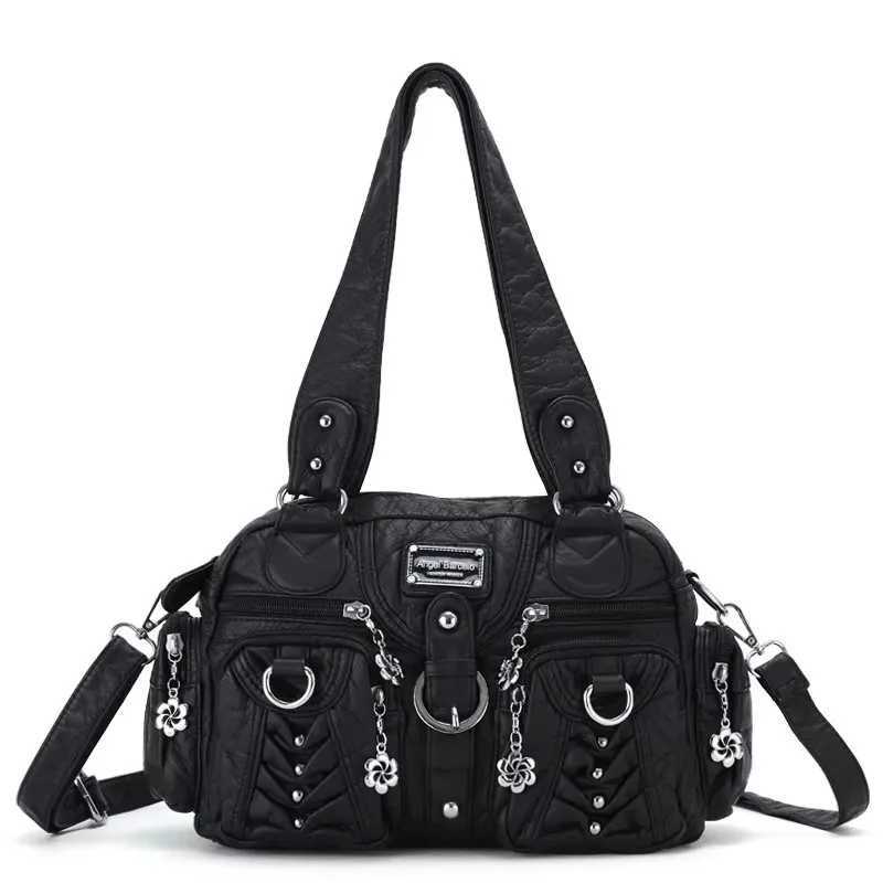 Women Handbags Fashion Satchel Top-handle Handbag PU Shoulder Bag 106x83 Dumpling Pack Multi-pockets Shoulder BagsW251112