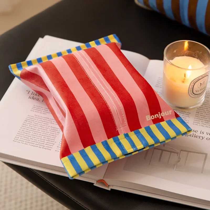 Memphis Rhapsody Luxury Tissue Box Bathro Toilet Paper Holder Vintage Living Ro Car Organizer Decorative Napkin Dispenser Y251112