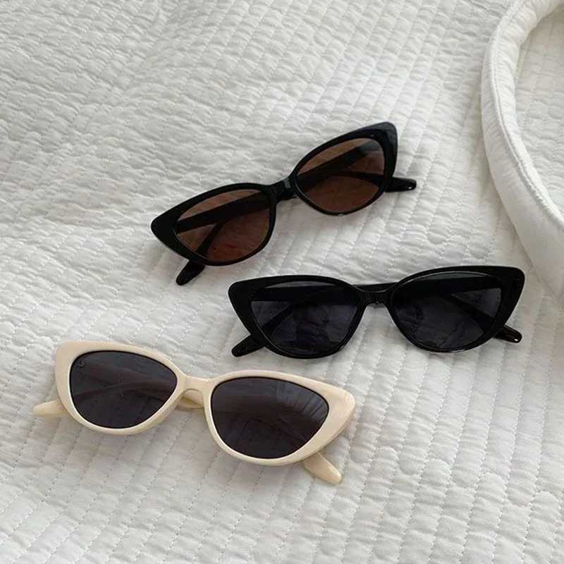 2024 Vintage Cat Eye Women Sunglasses Vintage Small Frame Sun Glasses for Men Luxury Brand Design Outdoor Eyewear UV400 Z250411