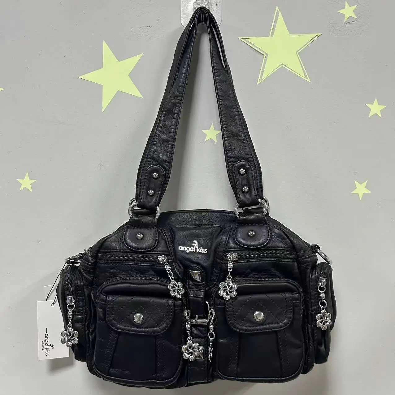 Angel kiss Women Handbags Fashion Satchel PU Shoulder Bag Top-handle Handbag Dumpling Pack Gifts Shoulder Bags Phone Money PackW251111