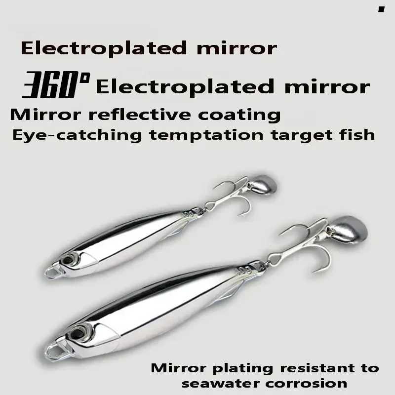 1PCS Japanese Metal Lure Bait Strong Fish Induction 7g-30g 40g 3 Color Metal Fishing Lure Zinc Alloy Long Bait Bionic Fake Bait Z250411